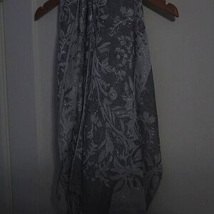 Gray and Sliver Winter Scarf